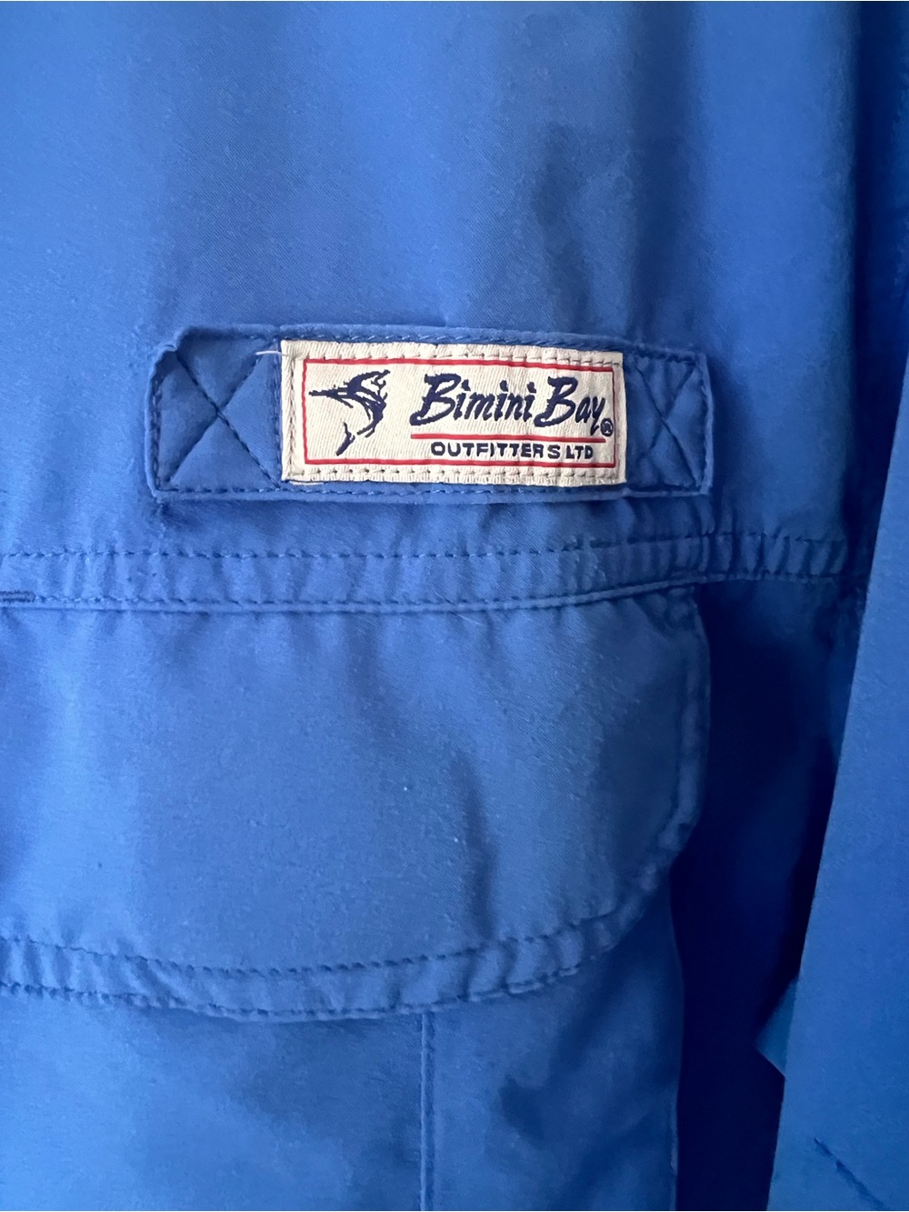 Bimini Bay Outfitters XL Blue Fishing Shirt Long Sleeve Vented Performance - Picture 4 of 9